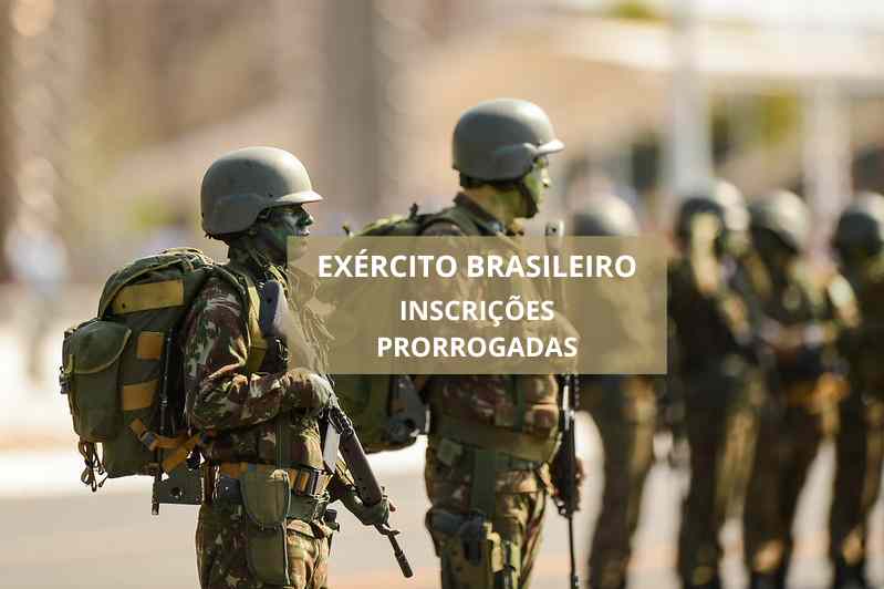 Sem concurso e com salários de até R$7.490,00, Exército Brasileiro prorroga inscrições para oficiais temporários
