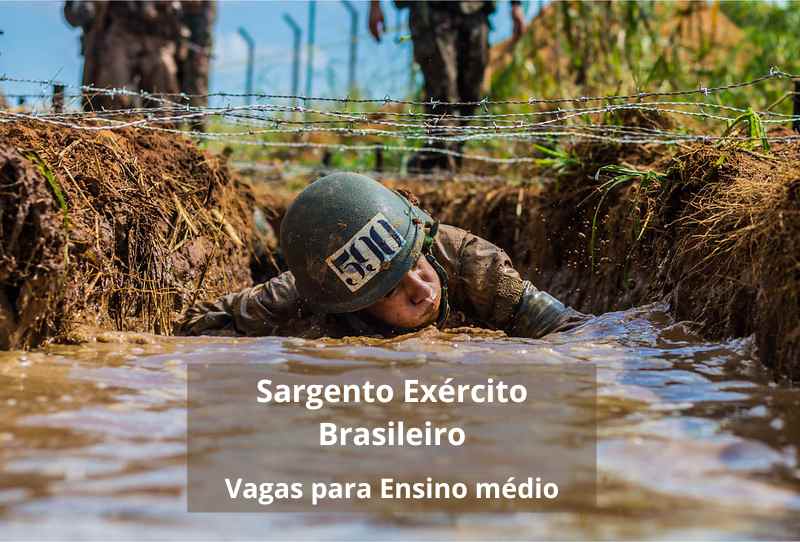 Sargento Temporário Exército, sem concurso, inscrições vão até terça-feira, salários chegam a R.125,50