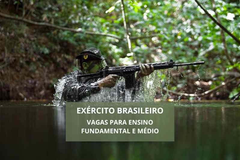 Exército Brasileiro convoca pessoas com ensino fundamental e médio, sem concurso, chance única em 2024