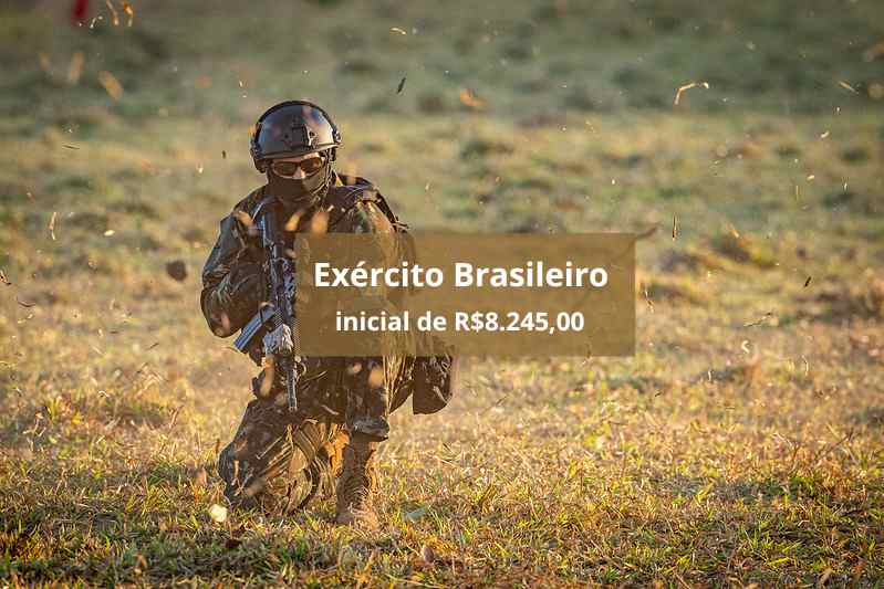 Oficial do Exército Brasileiro, inicial de R.245,00, vagas para ensino médio, confira como se inscrever