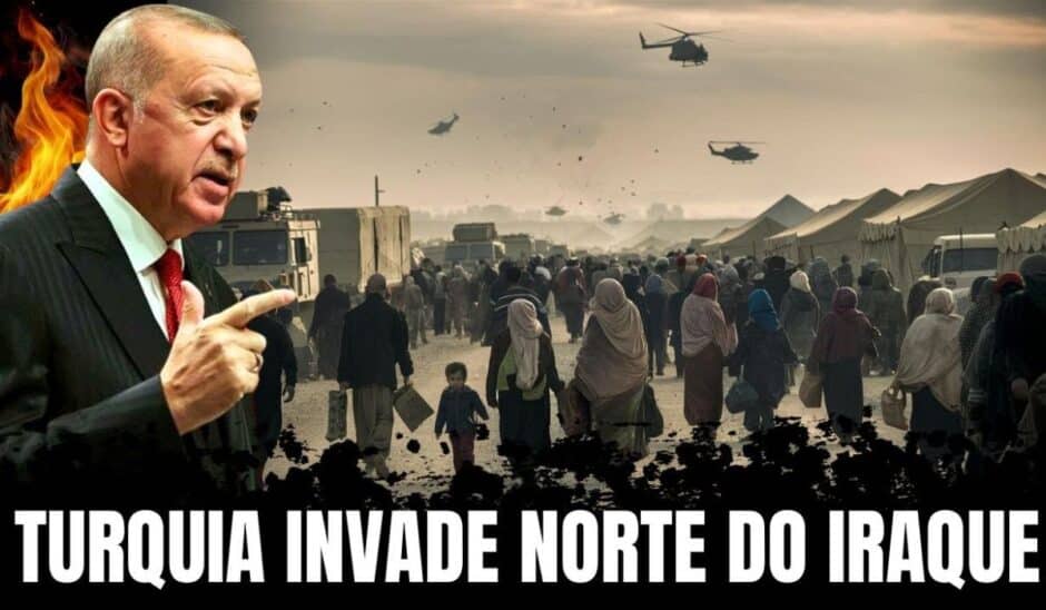 URGENTE: Norte do Iraque em chamas! invasão turca causa fuga de civis e destruição massiva