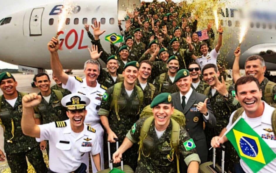Surpreendente indignação marca notícia sobre viagem de 62 militares do Exército, Marinha e Força Aérea para os Estados Unidos em outubro: comentários usam palavras como regalia e afago