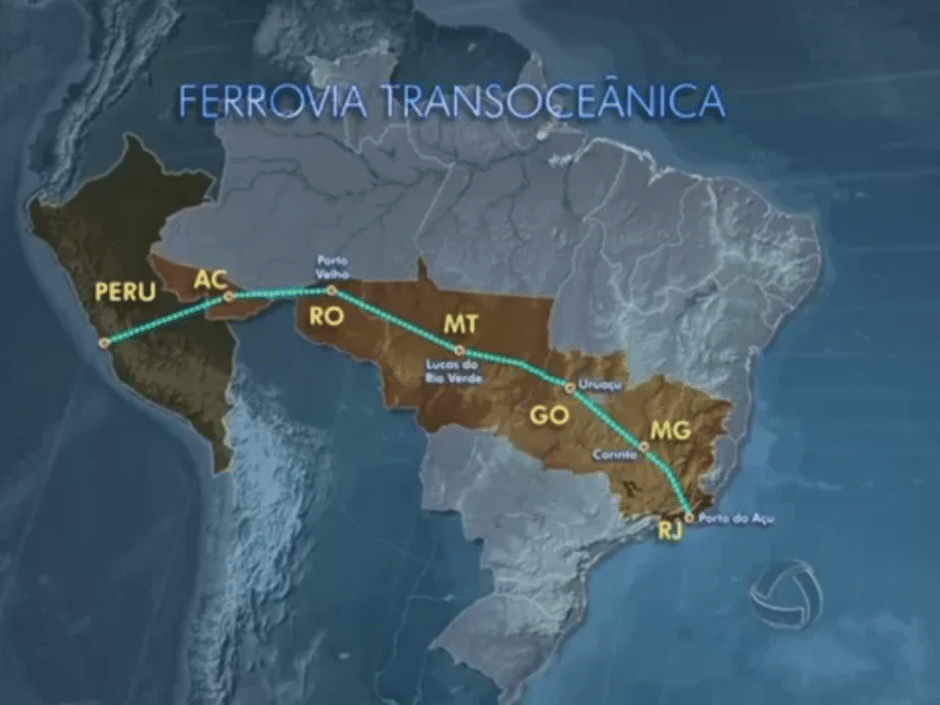 A construção da ferrovia transoceânica pela China, com um investimento de US$ 100 bilhões, promete impulsionar o comércio e o desenvolvimento econômico na América do Sul