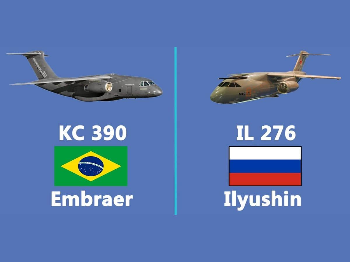 Índia avalia nova frota de aeronaves de transporte médio: Disputa acalorada entre IL-276 russo e C-390 Millennium brasileiro promete reviravolta