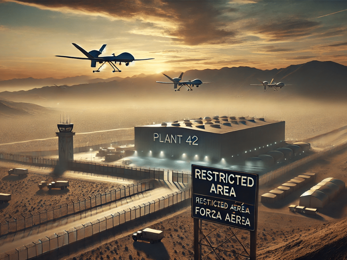 Força Aérea dos EUA impõe restrições de voo na Califórnia após avistamentos de drones na Planta 42, um centro de desenvolvimento de tecnologias militares avançadas