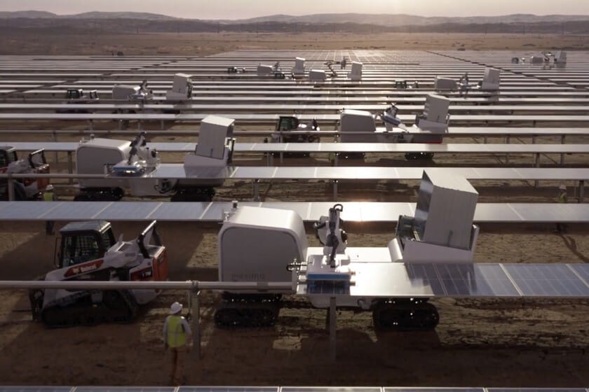 EUA quer triplicar seus painéis de energia solar, para conseguir isso, teve uma ideia brilhante: um exército de robôs