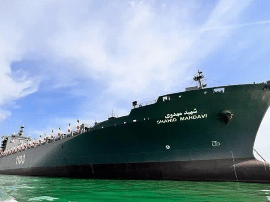 Conversão de navio comercial em porta-aviões multipropósito: marinha do Irã avança na transformação de porta-contêineres em base de lançamento de drones militares