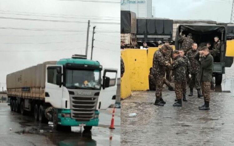 BR-392: Militares sofrem acidente e são socorridos