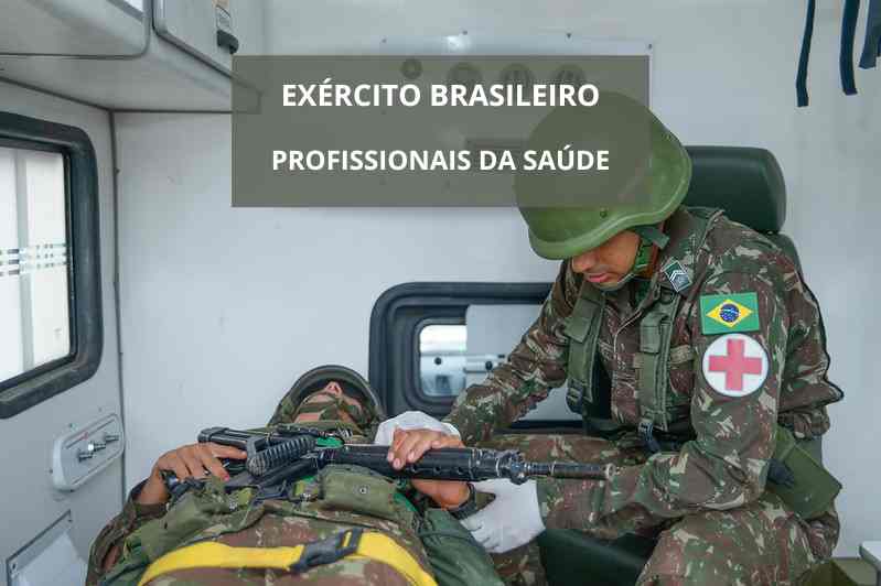 Oficial do Exército: convocação para profissionais de saúde, sem concurso, salário inicial de R15.00
