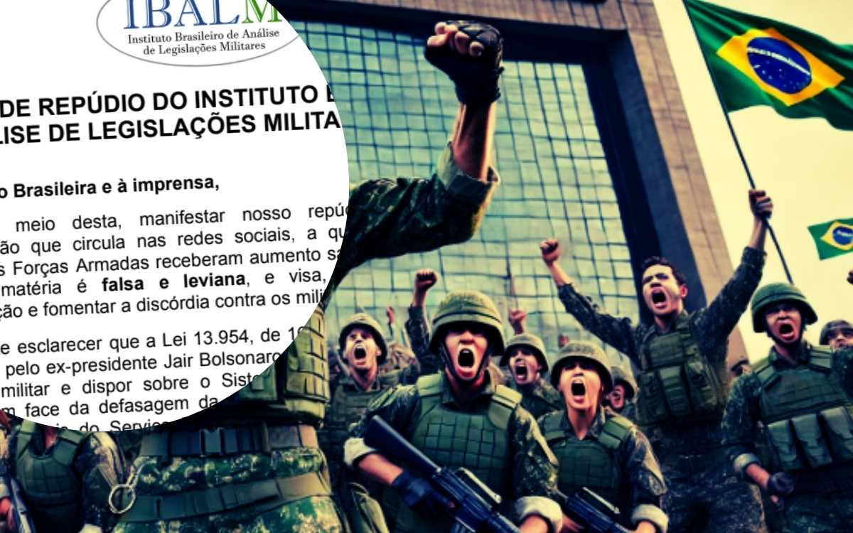 A carta de repúdio dos militares: indignação contra reportagens em grandes jornais e sites que mencionam aumento de 150%