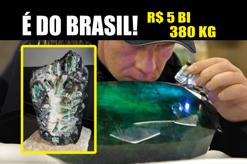 Vitória brasileira! Justiça dos Estados Unidos determinou a devolução da Esmeralda Bahia, a maior pedra de esmeralda do mundo de R$ 5 bilhões, encontrada em jazida no Nordeste brasileiro