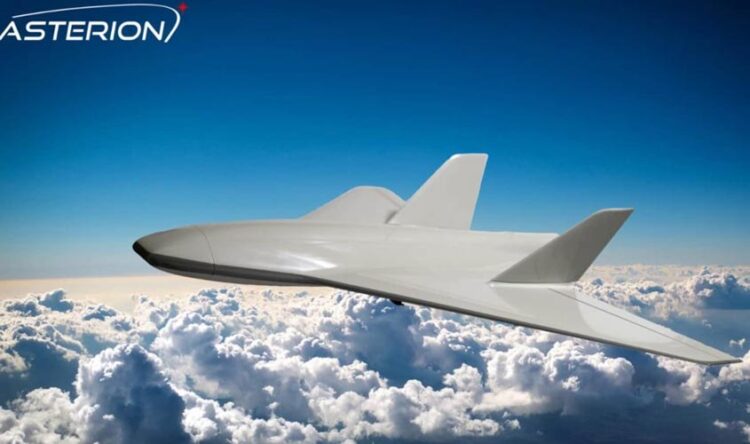 Ilustração do drone interceptador Hitchhiker feita pela IronNet e Asterion Systems