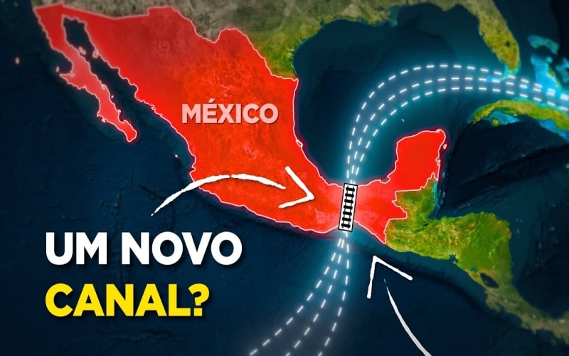 México faz aposta bilionária para competir com o Canal do Panamá com investimento de US bilhões no corredor interoceânico e promete ser a nova rota estratégica entre América, Ásia e EUA