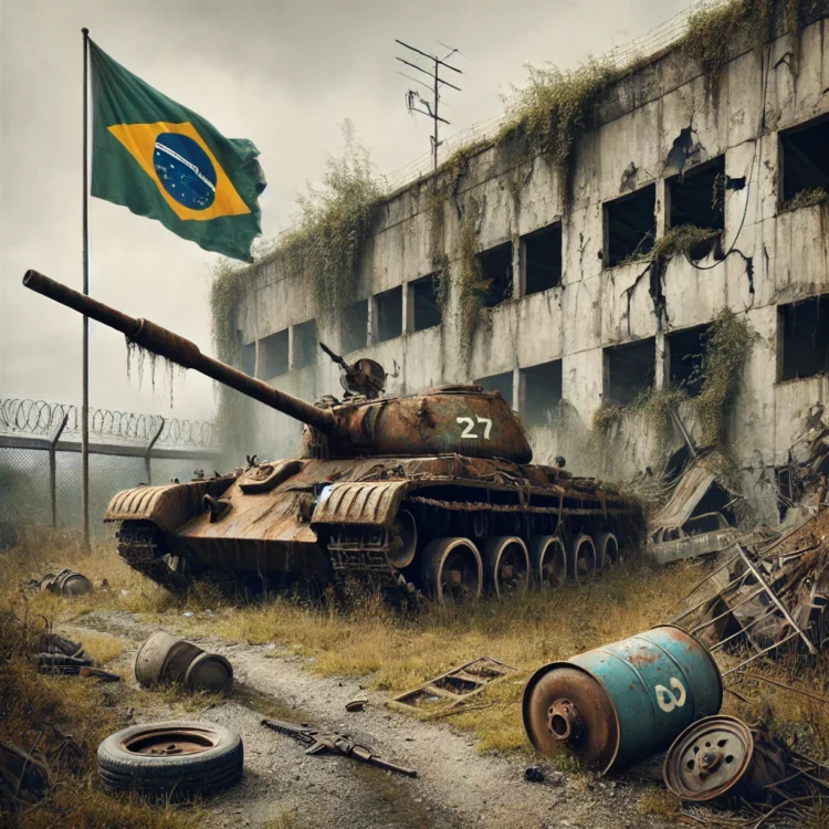 O retrato da ineficiência militar do Brasil: o sucateamento das Forças Armadas brasileiras.