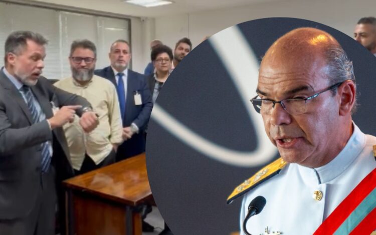 Almirante Olsen e Adriano Rocha advogado preso pela Marinha