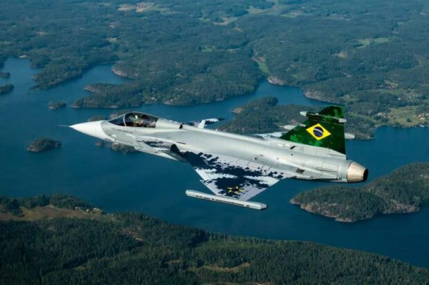 O Gripen, a aeronave mais moderna da Força Aérea Brasileira.