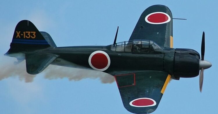 Mitsubishi A6M3 Zero, um dos caças mais lendários do Japão. Foto: Divulgação