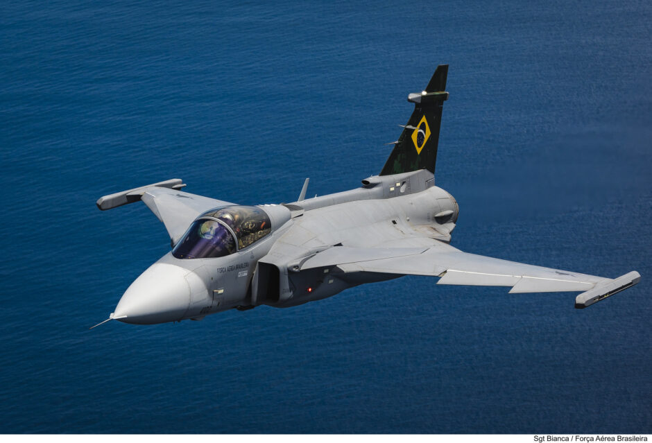 Gripen experimental da Força Aérea Brasileira