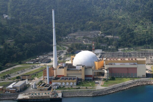Imagem aérea da usina Angra 2.