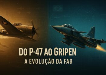 FAB celebra 80 anos com caças modernos, tecnologia de ponta e presença estratégica que transformam o Brasil em potência aérea. (Imagem: Ilustração/Ideogram)