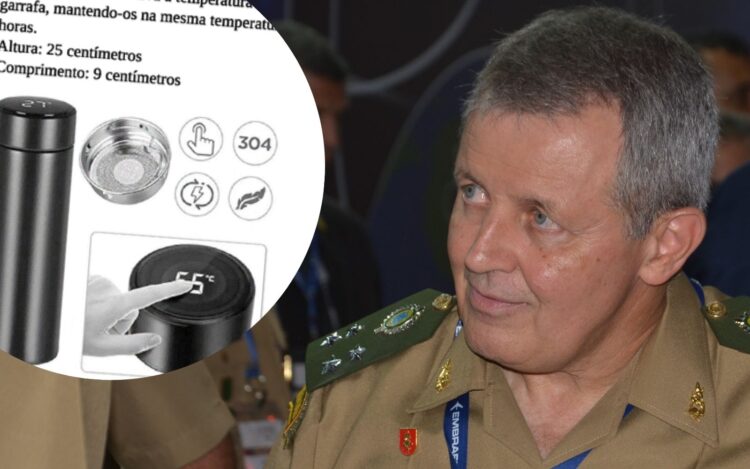 Aquisição de brindes para o exército e material institucional pelo Exército - brindes como canecas, canetas e moedas