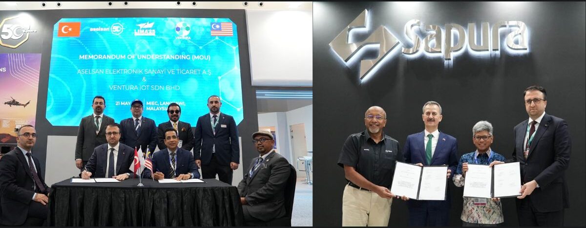 Representantes da ASELSAN e MILDEF celebram acordo estratégico durante a LIMA 2025 em Langkawi, Malásia