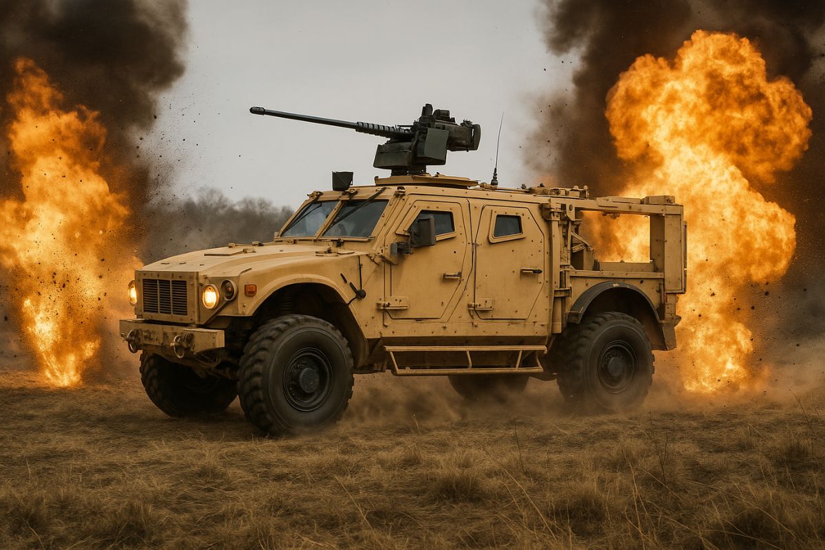 O sistema de suspensão indestrútivel dos veículos militares MRAP