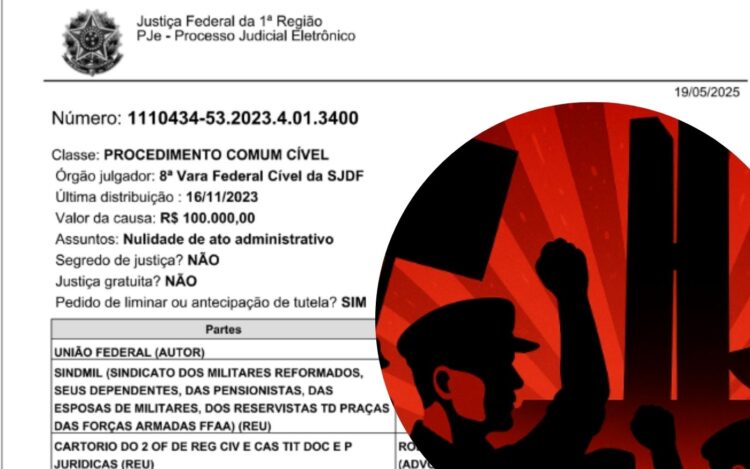 Petição inicial da AGU versus Sindicato Militar