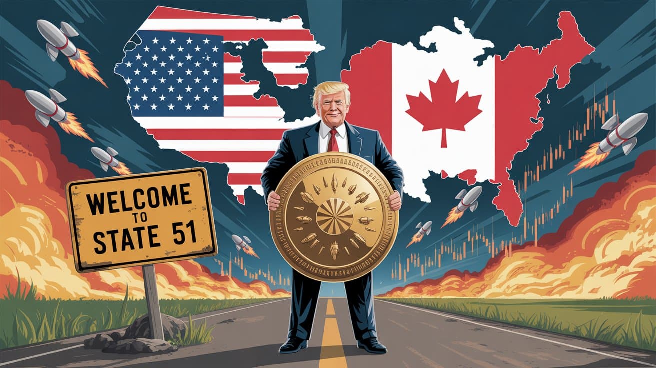 R trilhão por um país inteiro: Trump promete escudo “Domo de Ouro” de graça ao Canadá em troca da anexação total do país aos Estados Unidos