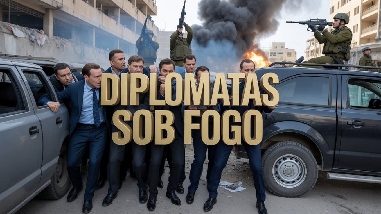Tensão internacional: Exército de Israel abre fogo contra delegação diplomática com representantes do Brasil e outras potências, gerando revolta global