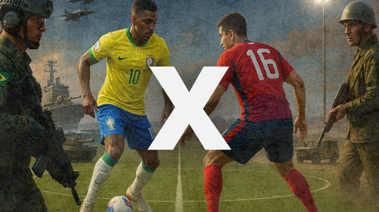 Brasil x Paraguai no campo militar: se no futebol foi apenas 1×0, nas Forças Armadas, a Marinha, FAB e Exército brasileiro fazem goleada
