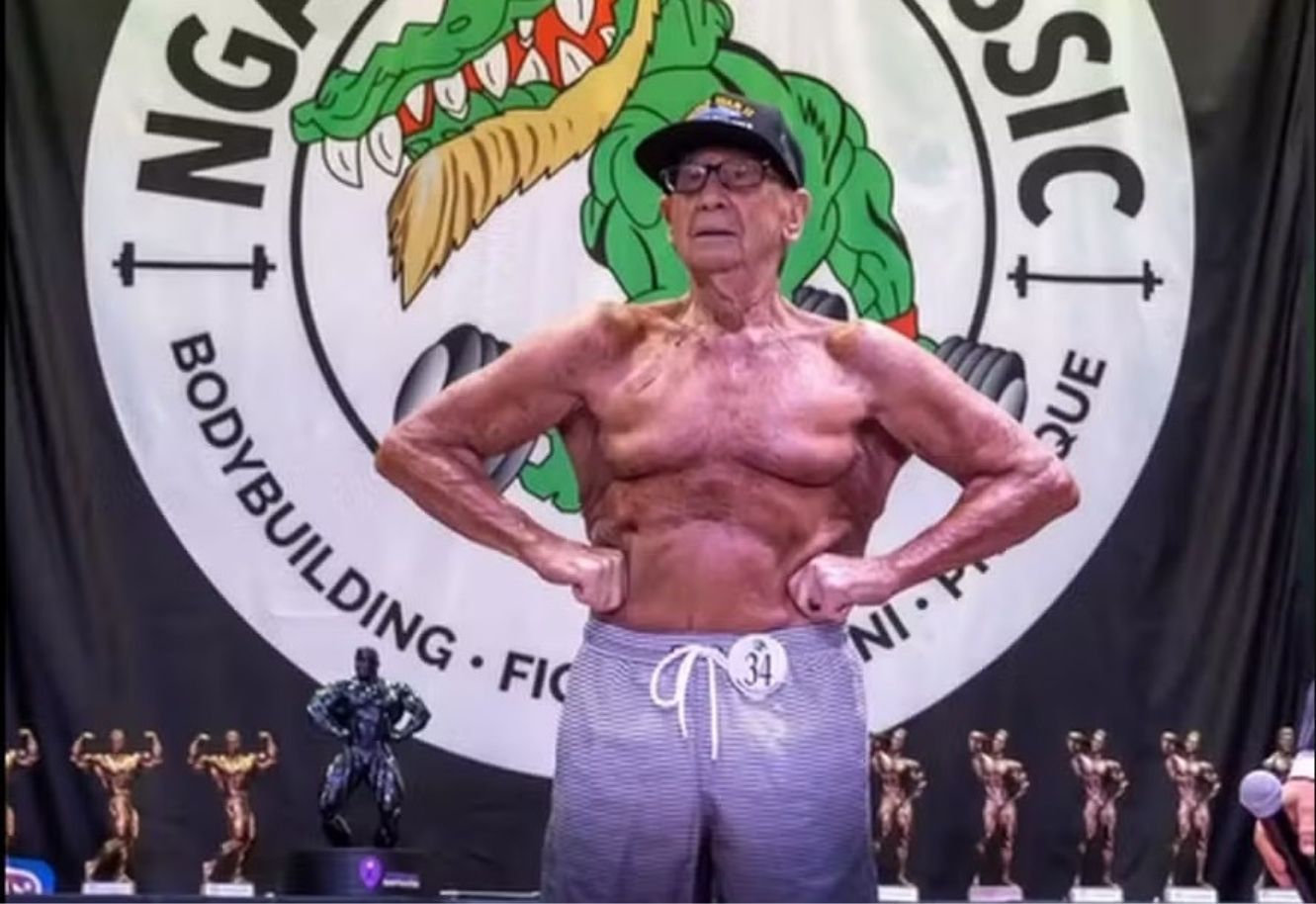 Aos 100 anos, veterano da Segunda Guerra entra para a história como fisiculturista mais velho do mundo