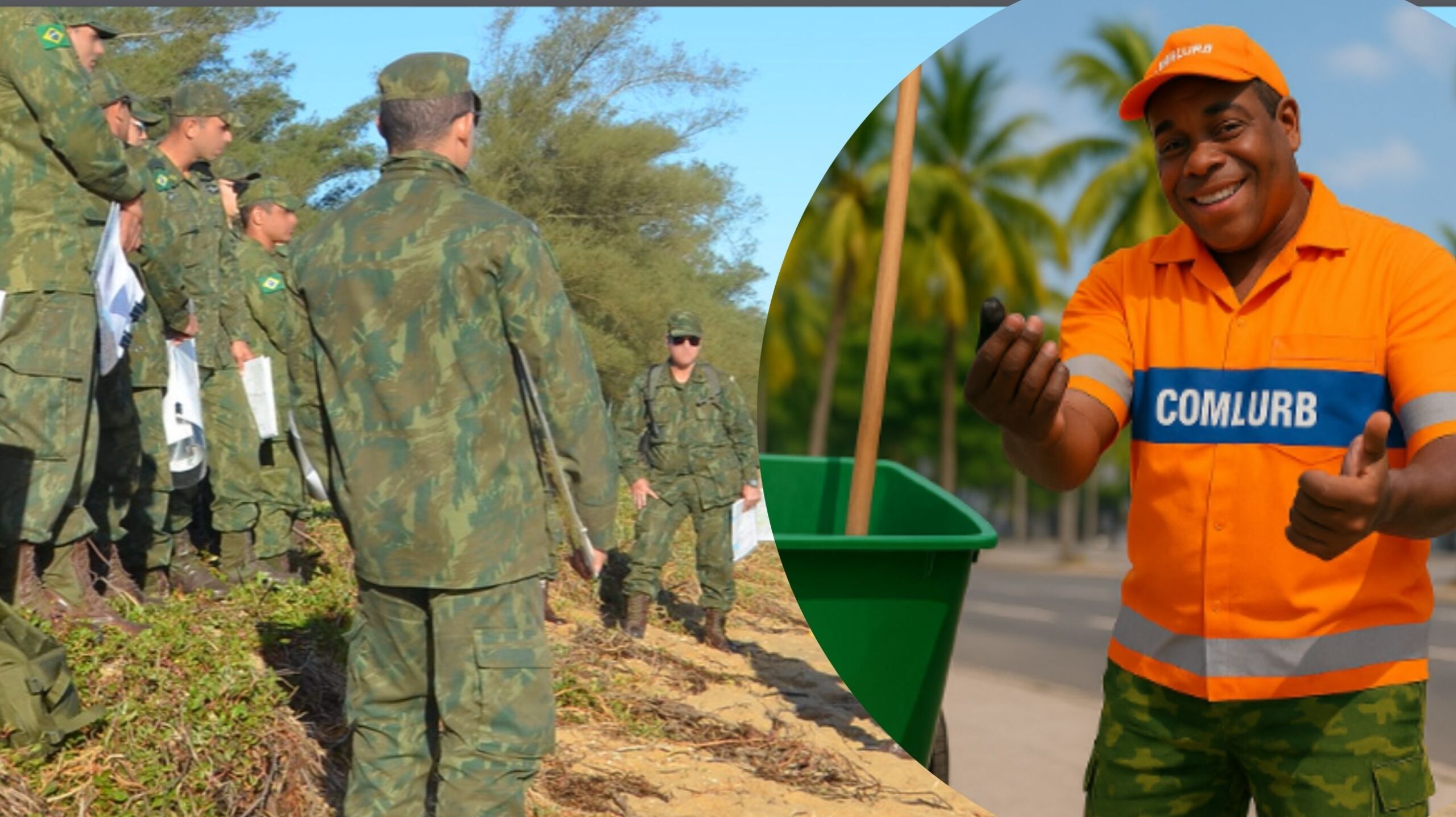 Fuzil ou vassoura? Edital para garis no Rio oferece salário maior do que soldado e cabo na Marinha e escala debate salarial entre militares