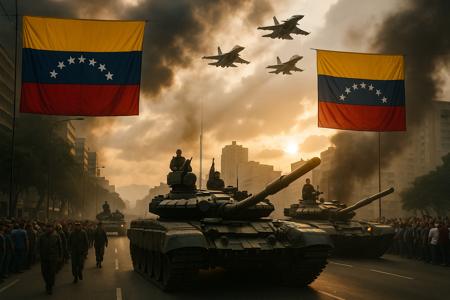 Após bombardeio ordenado por Trump no Caribe, Maduro convoca forças militares, aviões e tanques e inicia exercícios de defesa em Caracas para proteger a Venezuela de novo ataque dos EUA - RSM -