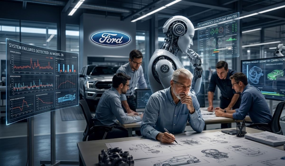 Ford volta atrás e recontrata engenheiros veteranos após inteligência artificial falhar em inspeções de qualidade e não alcançar o padrão dos especialistas humanos