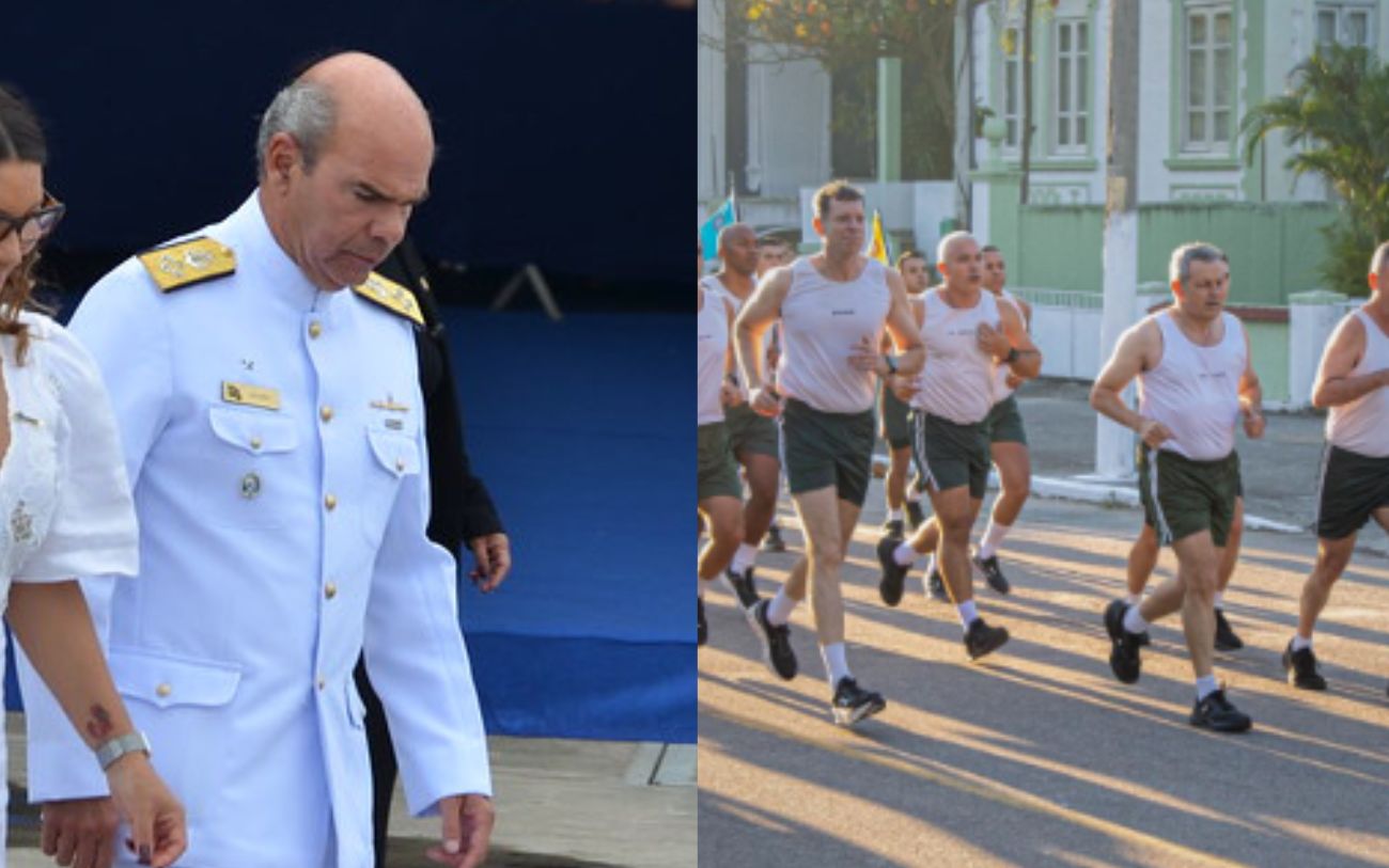 Almirante Olsen admite crise de retenção, enquanto comandante do Exército corre 6 km com sargentos em formação