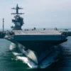 O gigante Porta-aviões John F. Kennedy, da classe Gerald R. Ford, de 100 mil toneladas, conclui testes decisivos no mar e prepara nova fase para entrar na frota naval da Marinha dos EUA