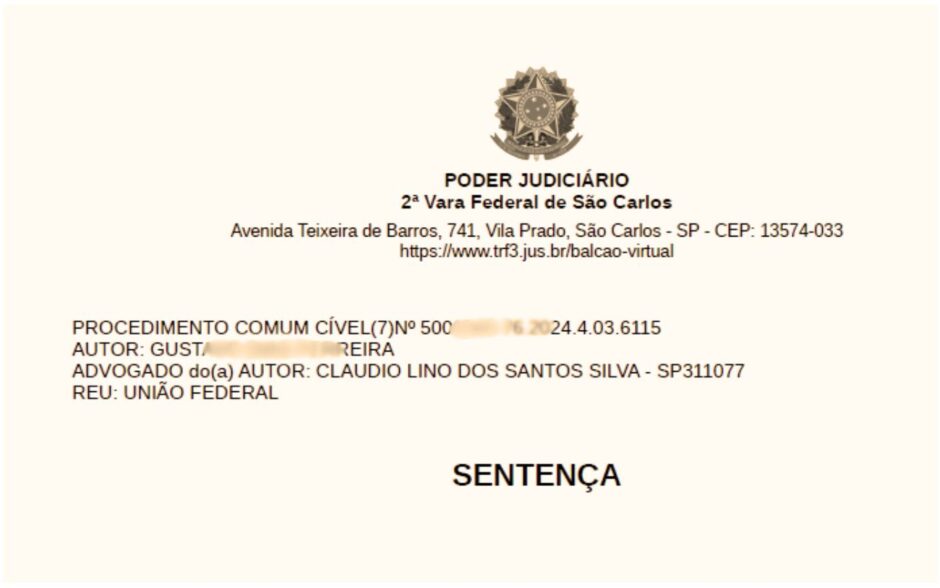 Sentença de militar do Exército promivido após estresse Pós Traumático