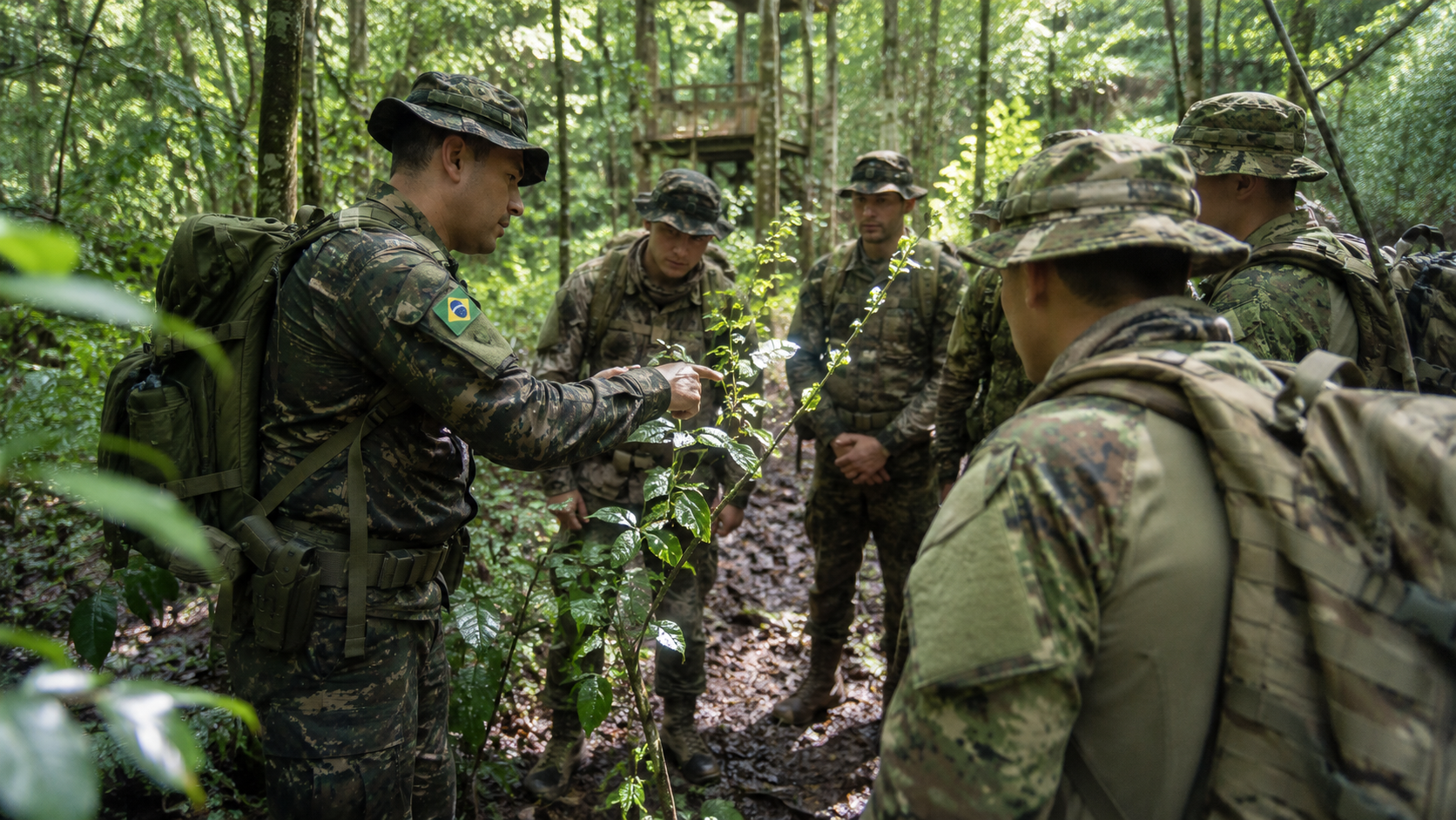O Exército mandou um capitão de Infantaria ao Canadá para ensinar guerra na selva no Canadian Army Advanced Warfare Centre, centro que prepara militares para operar em ambientes extremos