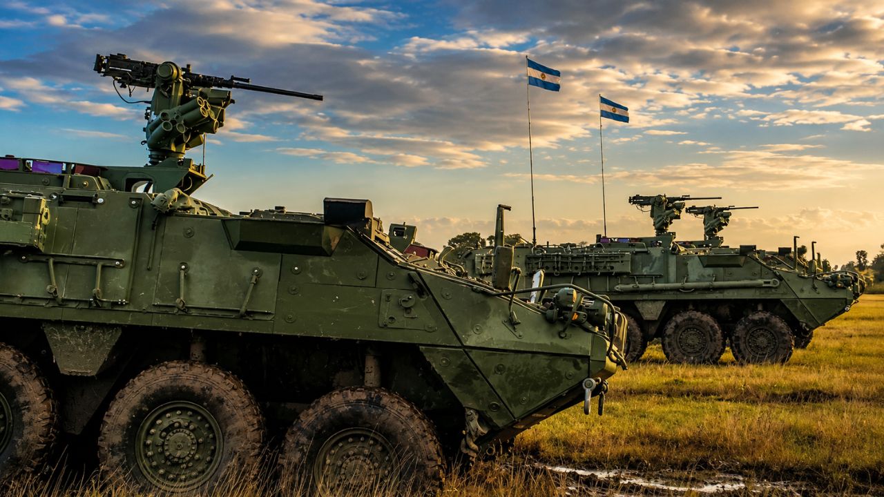 Mesmo com militares virando Uber e cortes na manutenção, Argentina compra até 235 blindados Stryker dos EUA