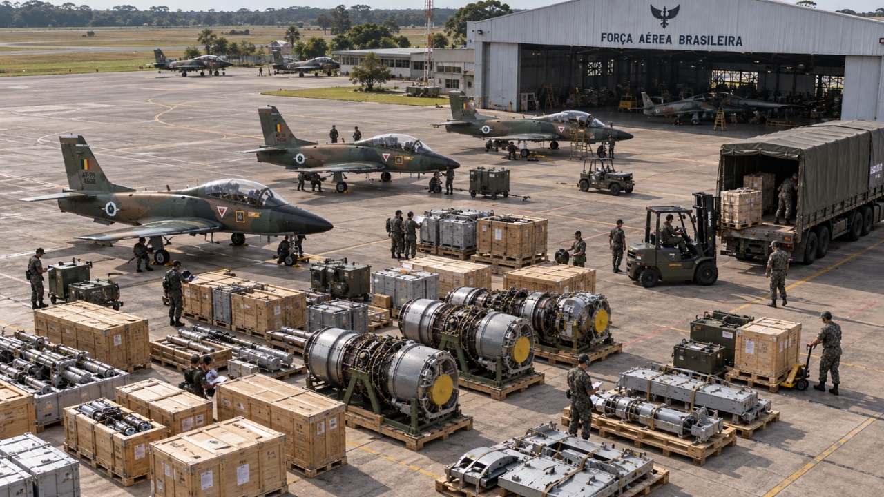 Diante da falta de peças essenciais para manter um de seus principais jatos militares em operação, a FAB recorreu à África do Sul e comprou 39 motores, 11 células e mais de 60 mil componentes