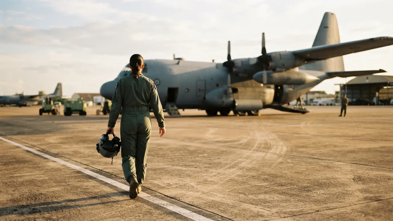 A tenente-coronel Joyce Conceição entrou na primeira turma de aviadoras da FAB em 2003 e, 22 anos depois, foi a primeira mulher no comando de um esquadrão