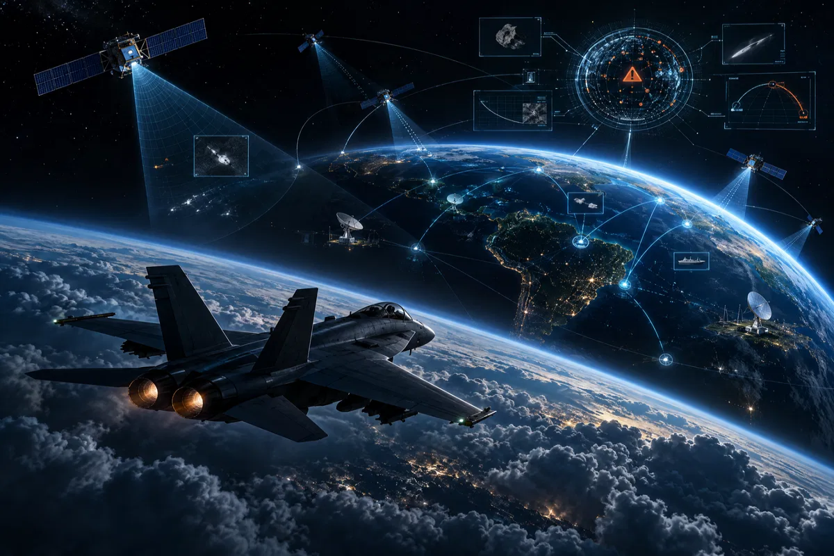 Fabricante do Gripen brasileiro lança sistema para vigiar o espaço, cruzar dados de sensores e identificar atividades fora do padrão