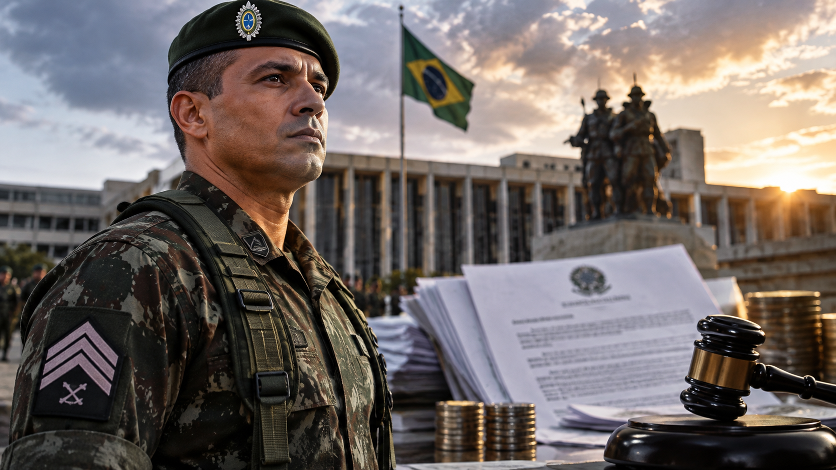 Exército mudou reforma militar após 13 anos, troca soldo integral de 2º tenente pelo de 3º sargento e leva valores atrasados a precatórios após decisão judicial federal