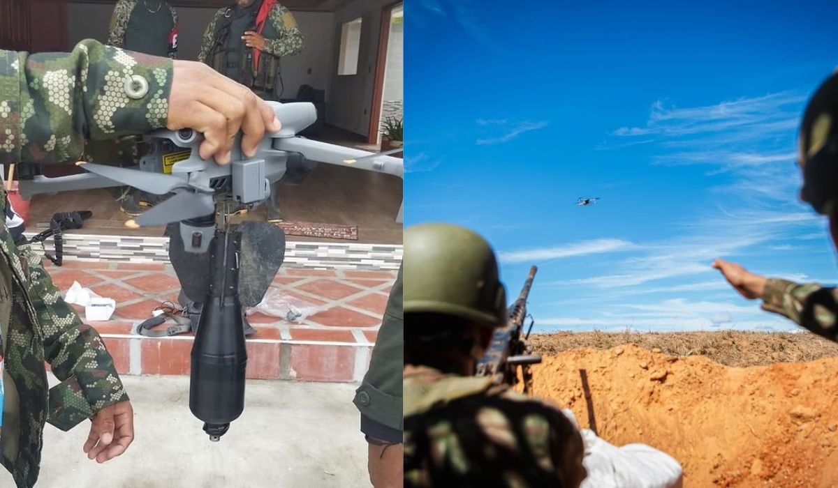 Drones com explosivos ferem policiais e somam 292 ataques em 8 meses e meio na Colômbia enquanto Brasil testa Gepard, Guarani, radares e bloqueadores para enfrentar a mesma ameaça