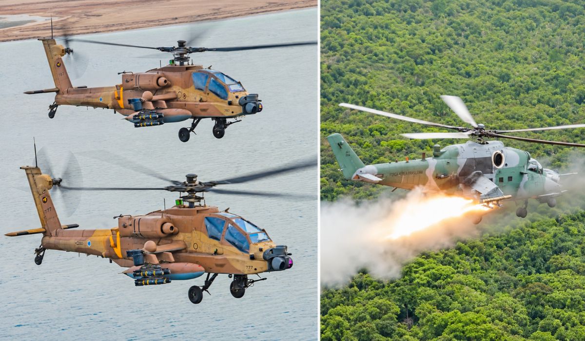 Israel fecha compra de 12 helicópteros Apache dos EUA enquanto Brasil segue sem substitutos para os 12 helicópteros russos de ataque aposentados pela FAB em 2022