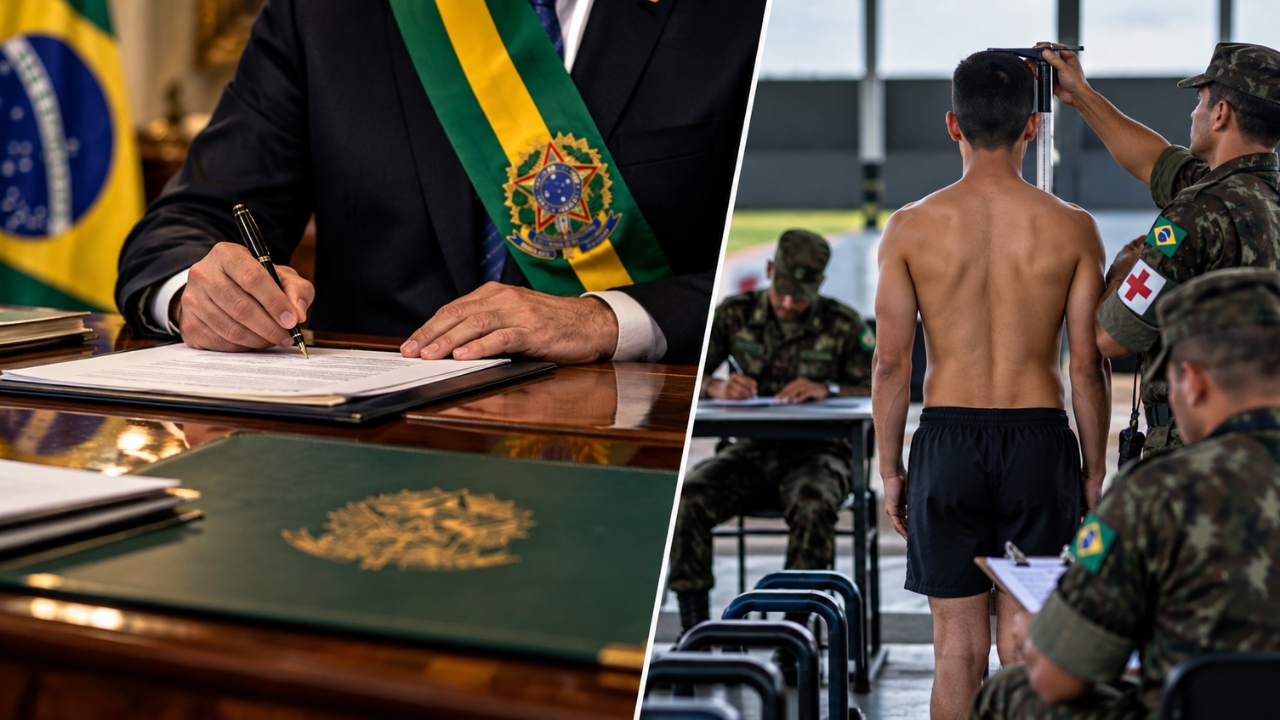Novo decreto muda regras do serviço militar: agora o Presidente precisa dar seu aval sobre documentos da Defesa e coloca saúde, testes físicos e seleção sob instruções do ministro da Defesa