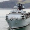 Marinha do Brasil pode receber em outubro o segundo maior navio de guerra do país, comprado dos britânicos por cerca de R$ 145 milhões, com 176 metros, 18,5 mil toneladas e capacidade para transportar até mil militares