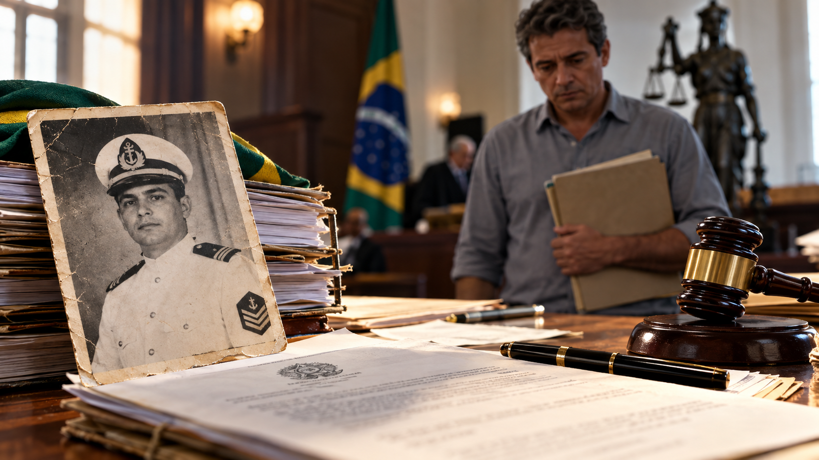 Anistia foi concedida 13 anos após morte de sargento da Marinha, e filho obteve pensão militar mesmo com interdição posterior