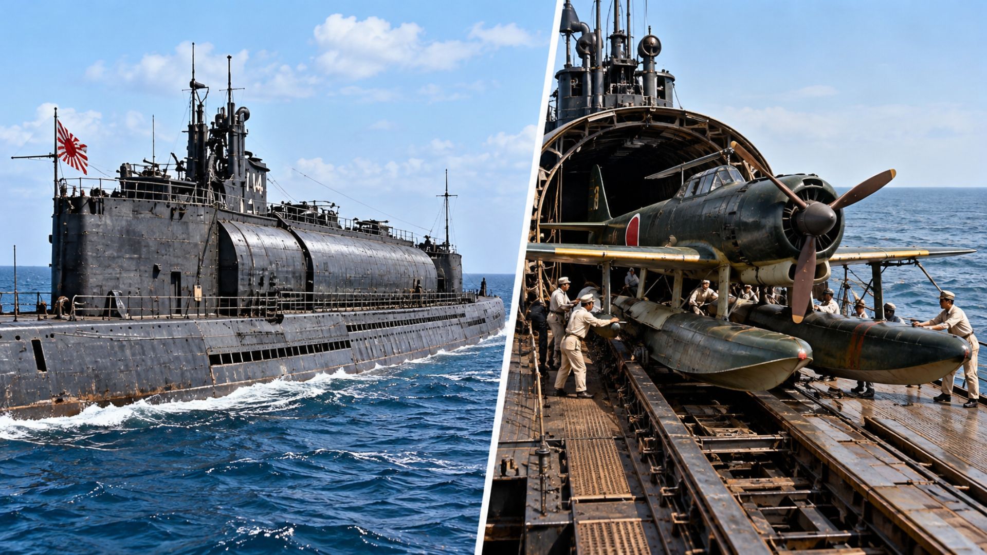 Submarino japonês de 122 metros podia lançar três aviões para atacar as eclusas do Canal do Panamá, mas a operação planejada acabou cancelada